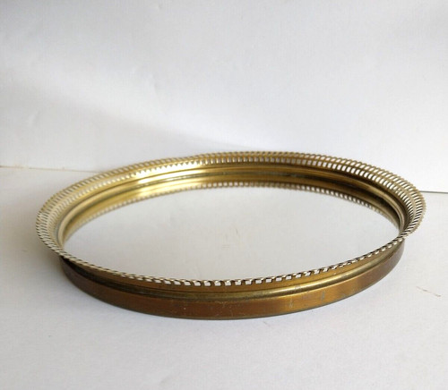 Plateau rond miroir - plateau,