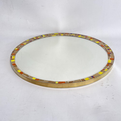 Miroir mural rond - mural, vintage