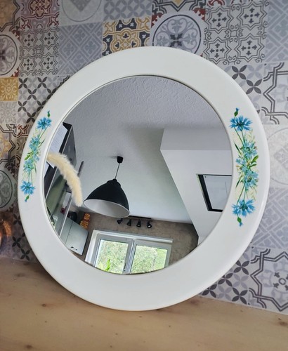 Miroir mural rond plastique - mural,