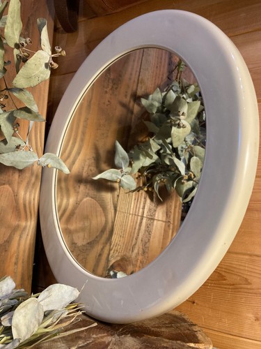 Grand miroir rond plastique - grand,