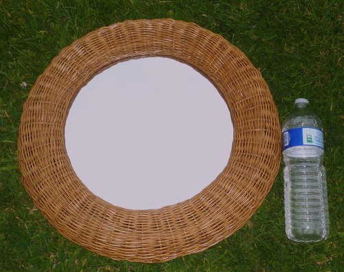 Grand miroir vintage - vintage, rond